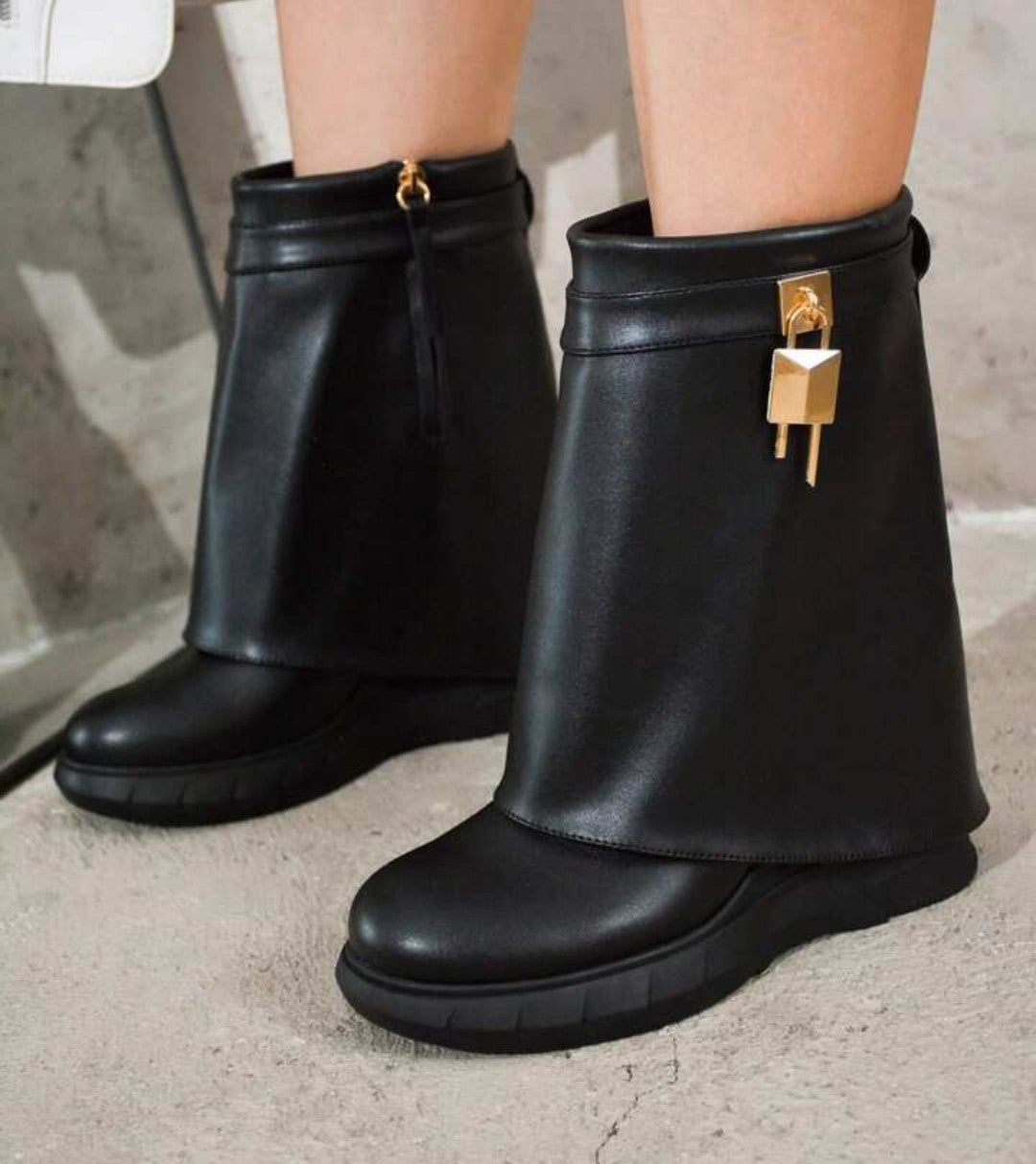 "Brook" Half Calf Bootie