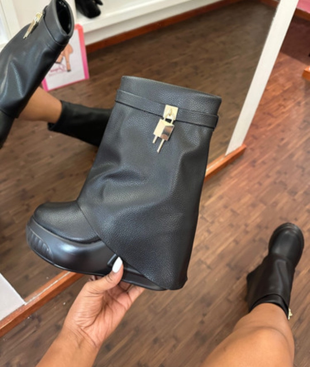 "Brook" Half Calf Bootie