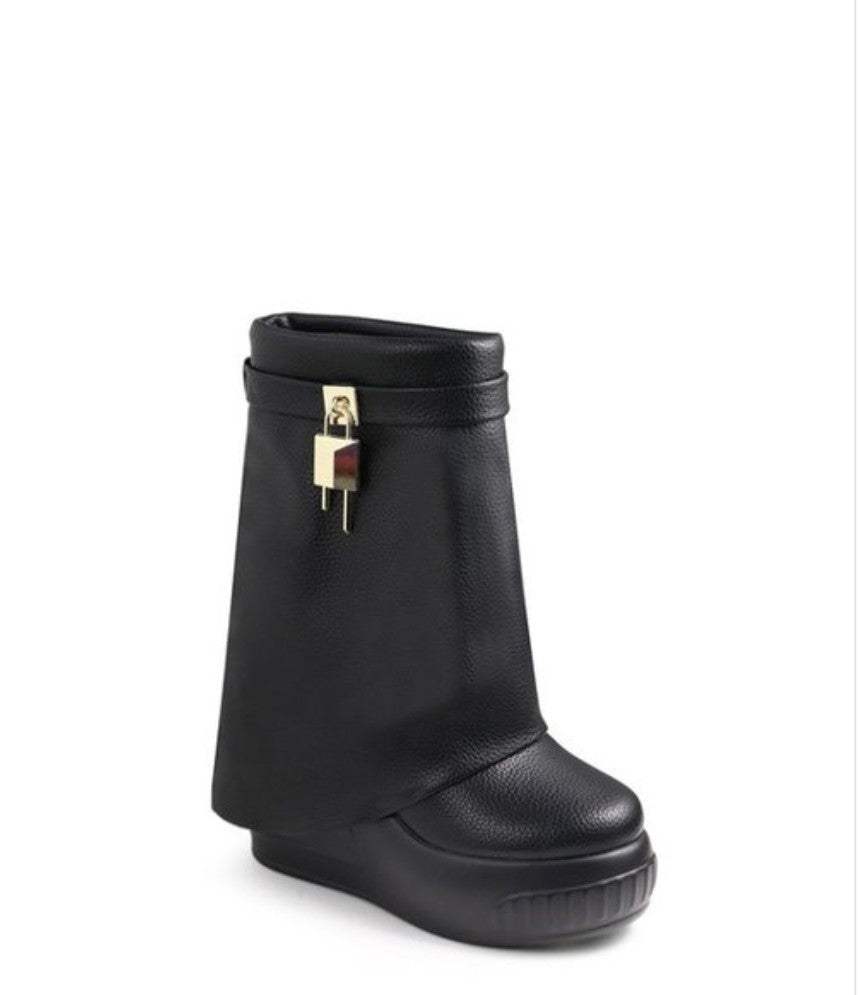 "Brook" Half Calf Bootie