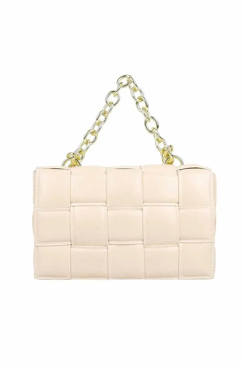 "Exclusive" HandbagThis Big Square Quilted Cross Body Bag boasts a stylish double-chained purse of standard proportions.HandbagsK Monae'sK Monae's"Exclusive" Handbag