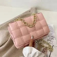 "Exclusive" HandbagThis Big Square Quilted Cross Body Bag boasts a stylish double-chained purse of standard proportions.HandbagsK Monae'sK Monae's"Exclusive" Handbag