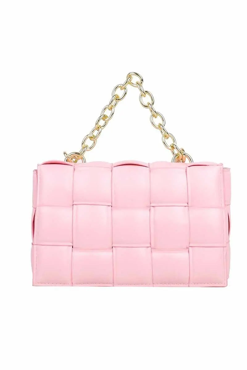 "Exclusive" HandbagThis Big Square Quilted Cross Body Bag boasts a stylish double-chained purse of standard proportions.HandbagsK Monae'sK Monae's"Exclusive" Handbag