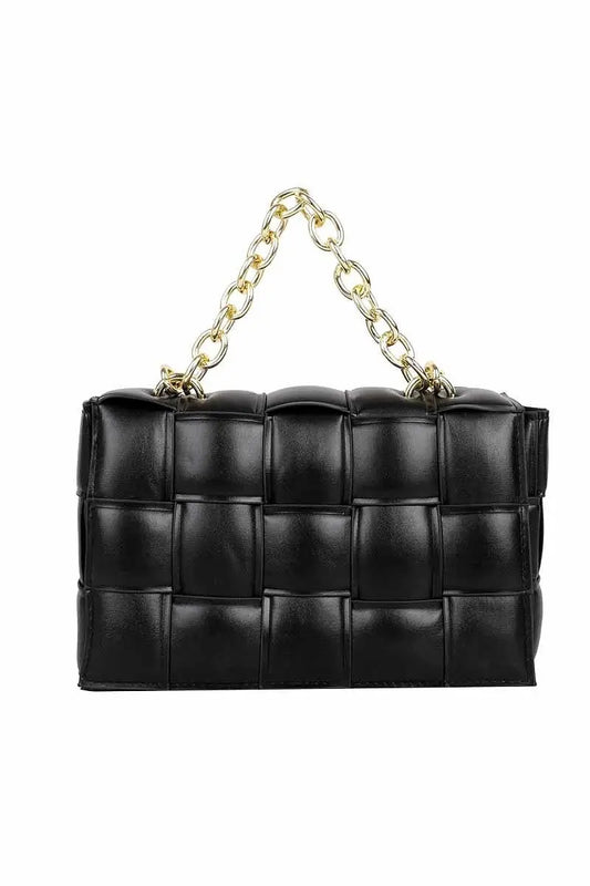 "Exclusive" HandbagThis Big Square Quilted Cross Body Bag boasts a stylish double-chained purse of standard proportions.HandbagsK Monae'sK Monae's"Exclusive" Handbag