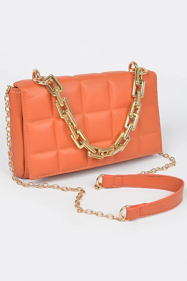 "Exclusive" HandbagThis Big Square Quilted Cross Body Bag boasts a stylish double-chained purse of standard proportions.HandbagsK Monae'sK Monae's"Exclusive" Handbag