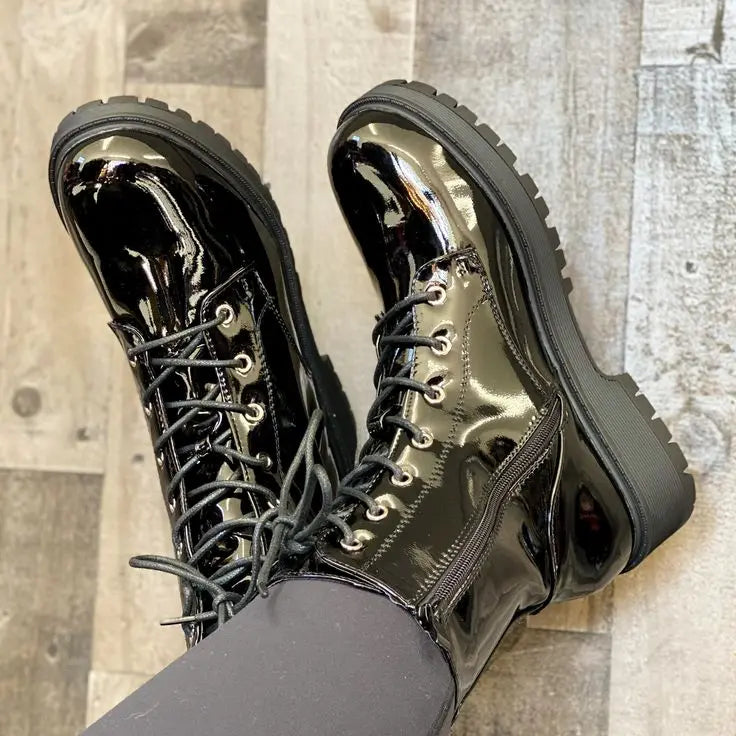 "Kacie" BootiesExperience the perfect fit with our Kacie Booties! These combat boots feature genuine leather and a convenient zipper for easy on and off. Whether you're a full sizeBootsK Monae'sK Monae's"Kacie" Booties