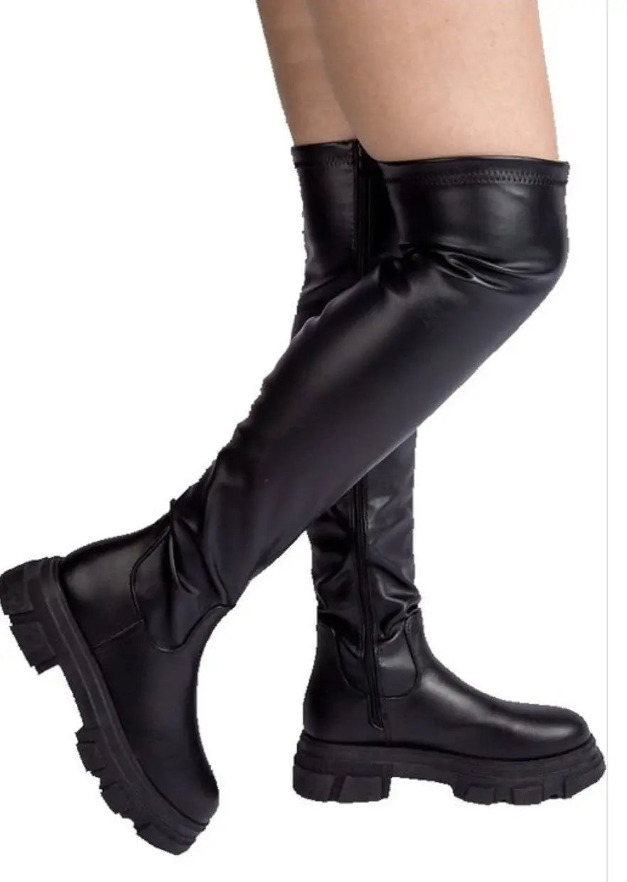 "She Got It" Over the Knee Flat Boot K Monae's