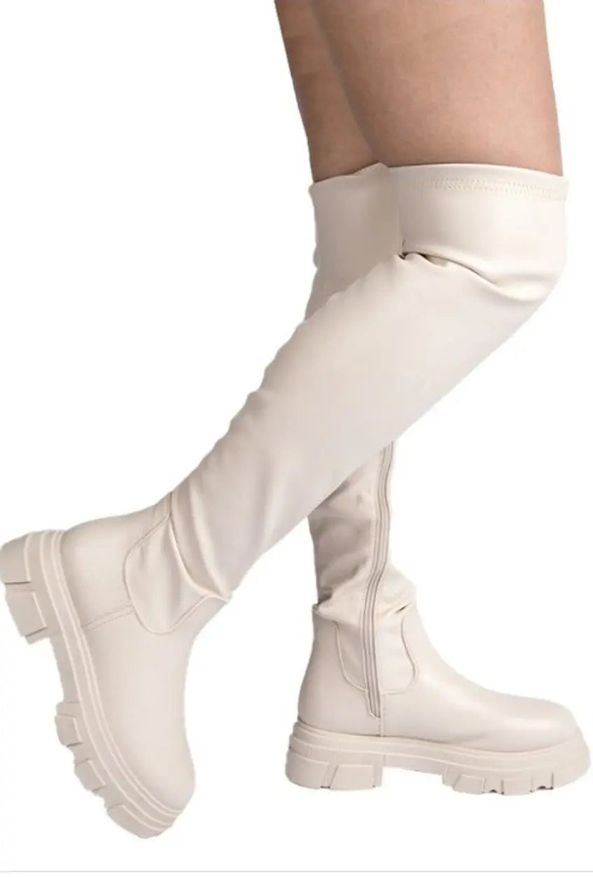 "She Got It" Over the Knee Flat Boot K Monae's