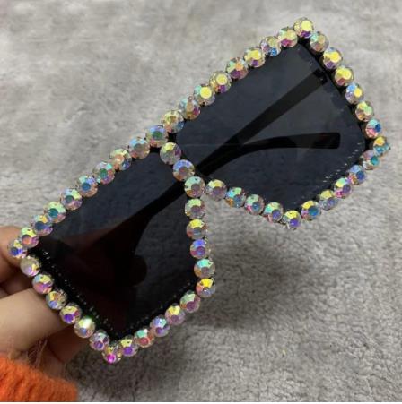 "His Girl" Oversized SunglassesOversized glasses with diamonds around.
Fit all.
True to size.sunglassesK Monae'sK Monae'sGirl" Oversized Sunglasses