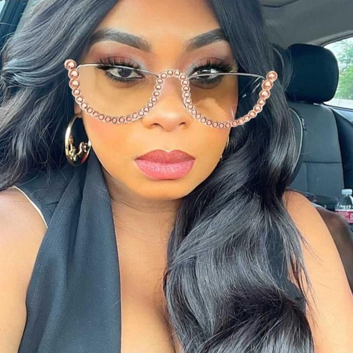 "Dymond" SunglassesSunglasses with diamonds around the rim.
Stylish for any occasion.
Fits any face.sunglassesK Monae'sK Monae's"Dymond" Sunglasses